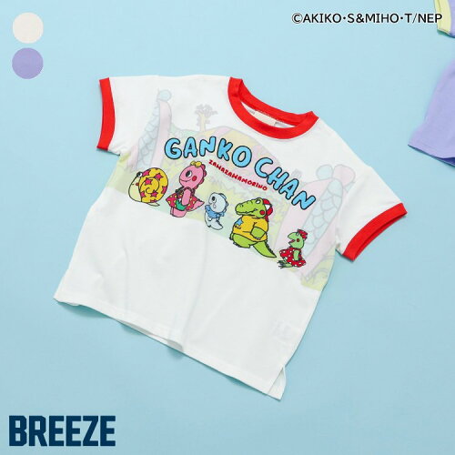 🆕【⭐訂購⭐】🇯🇵日本直送🌀#GankoChan 拼色綑邊袖 刺繡 短袖T恤［2款選］🌀 [ELDA-0266][260529]
