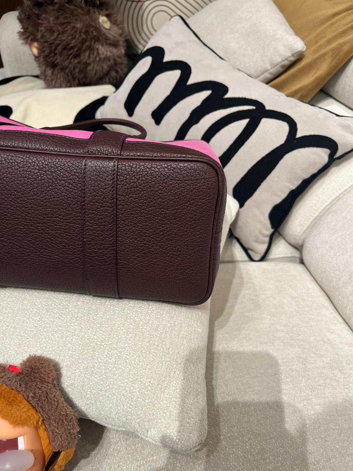 Hermes Garden Party 30 Stamp Z Pink 100%Authentic, 98%New ✅Dust bag