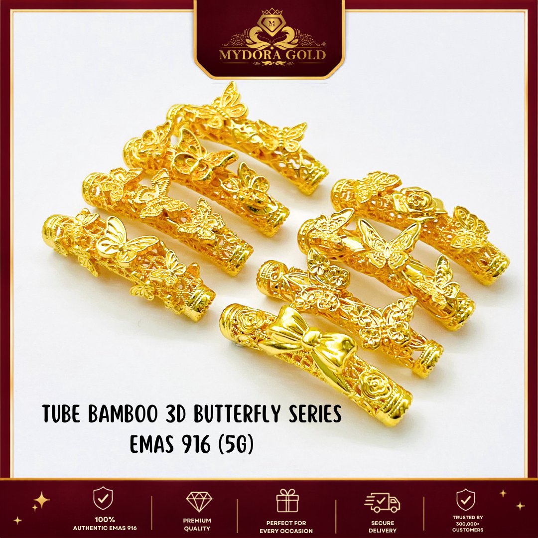 MYDORA Tube Bamboo 3D Butterfly Series (5G) l EMAS 916/22K