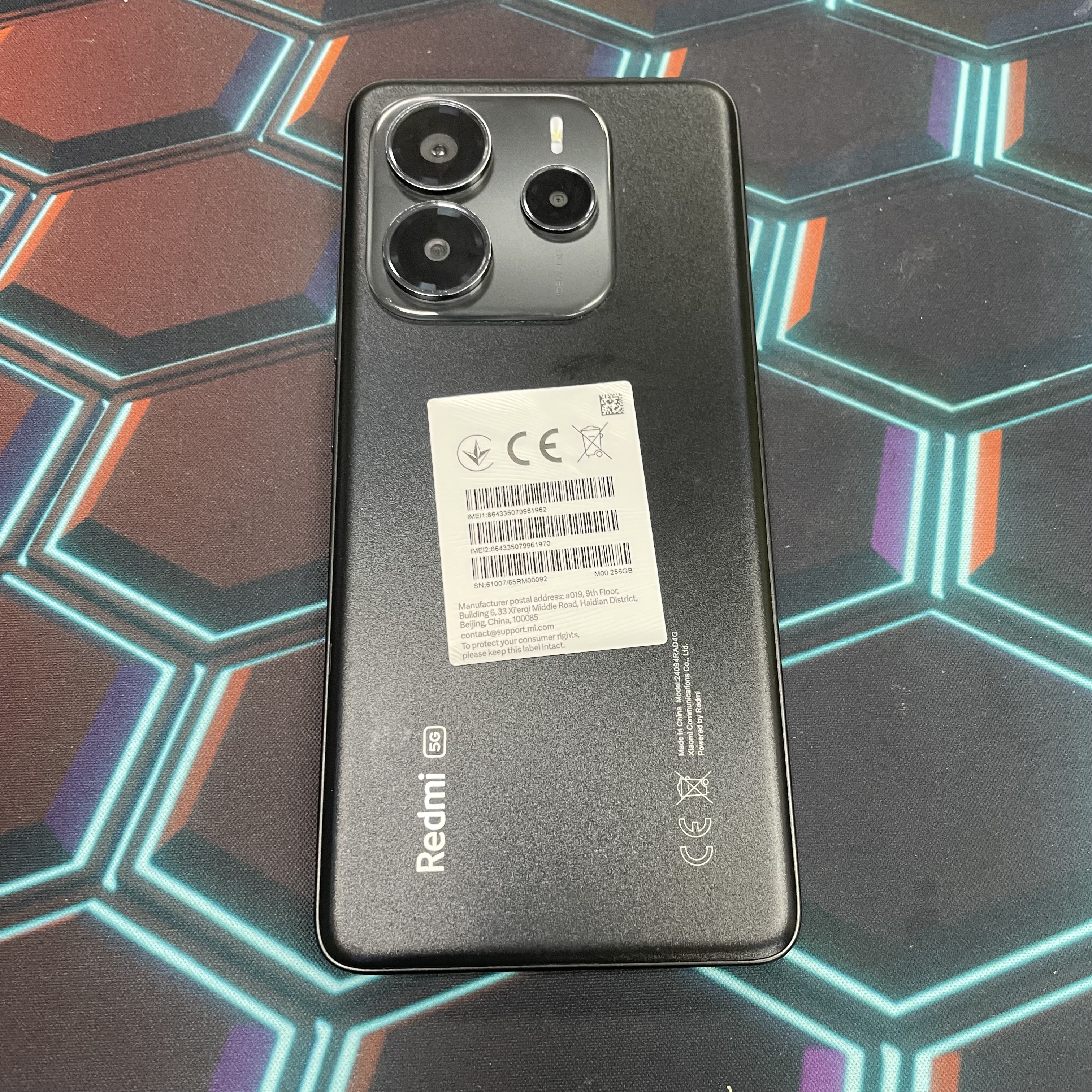 *6914 Redmi Note 14 5G 完美機 8+256GB 黑色 black