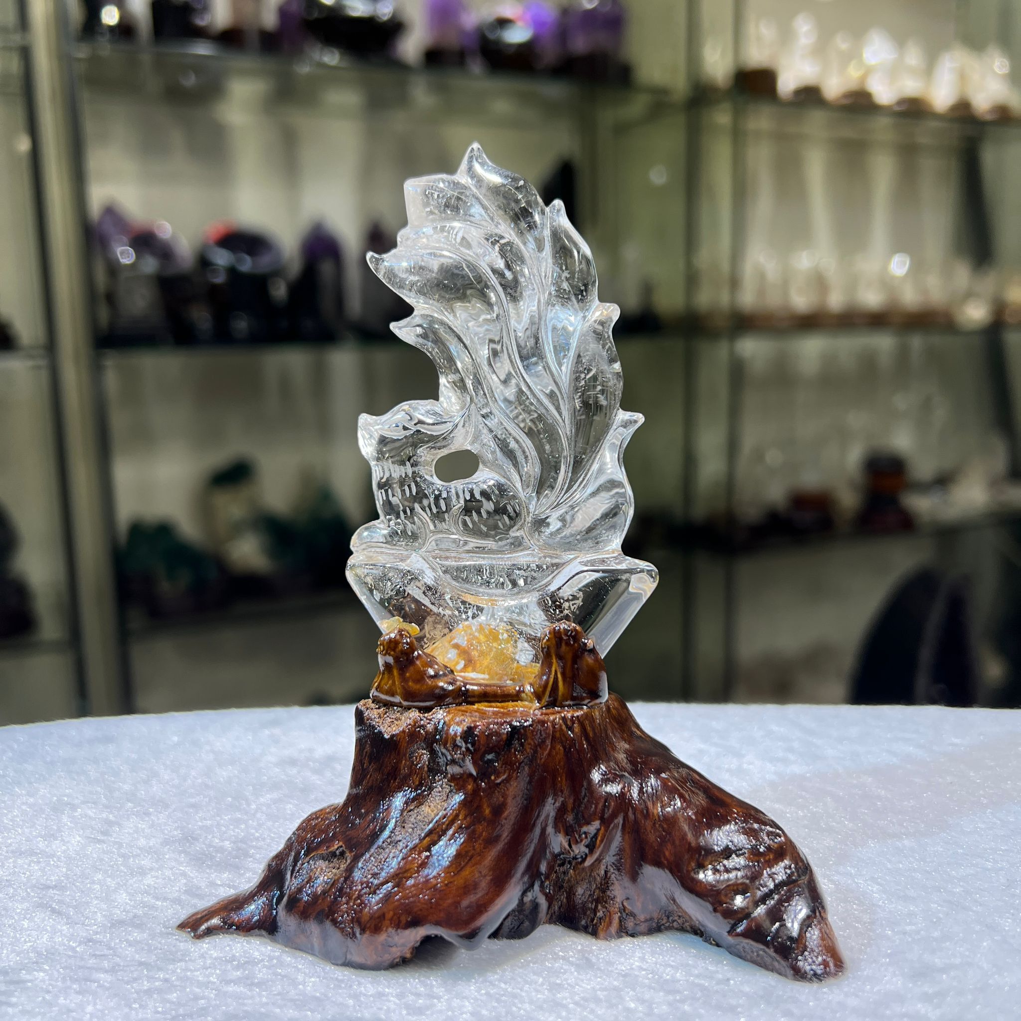 白水晶九尾狐 (連座) #4