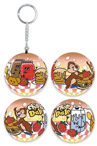 📦訂購 台灣代購 Disney 迪士尼 大鼻鋼牙 Chip & Dale 24片球形鎖匙扣拼圖