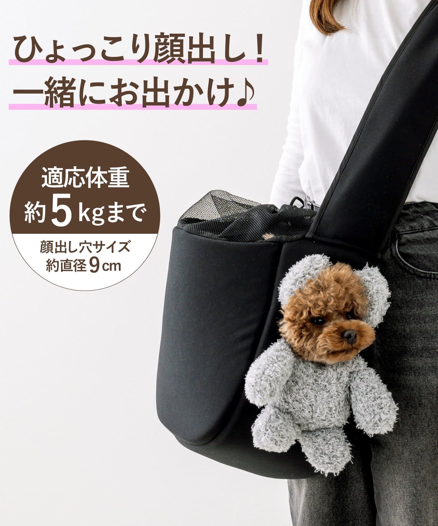 日本3Coins 露臉竉物袋