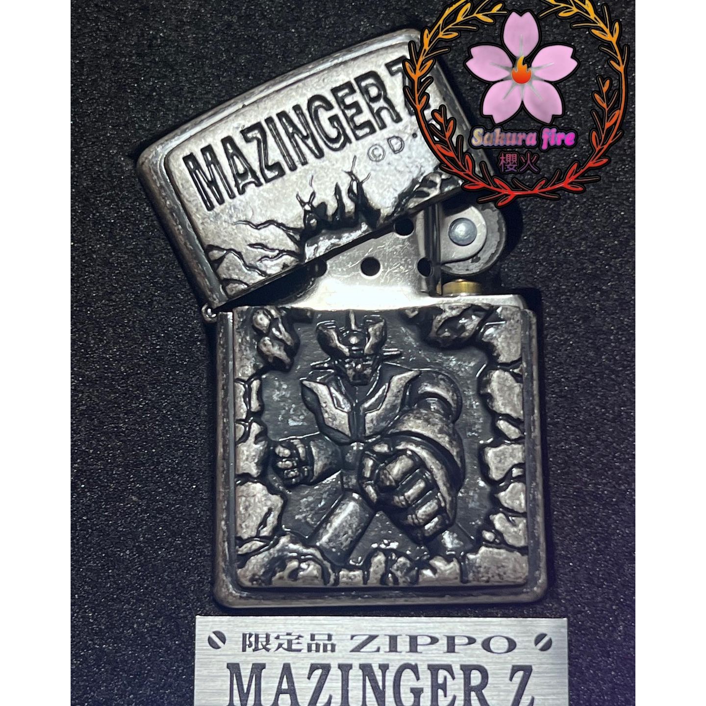 🔥Zippo🔥1998年日版MAZINGER Z 鐵甲萬能俠Z 古銀重甲勳章型限量