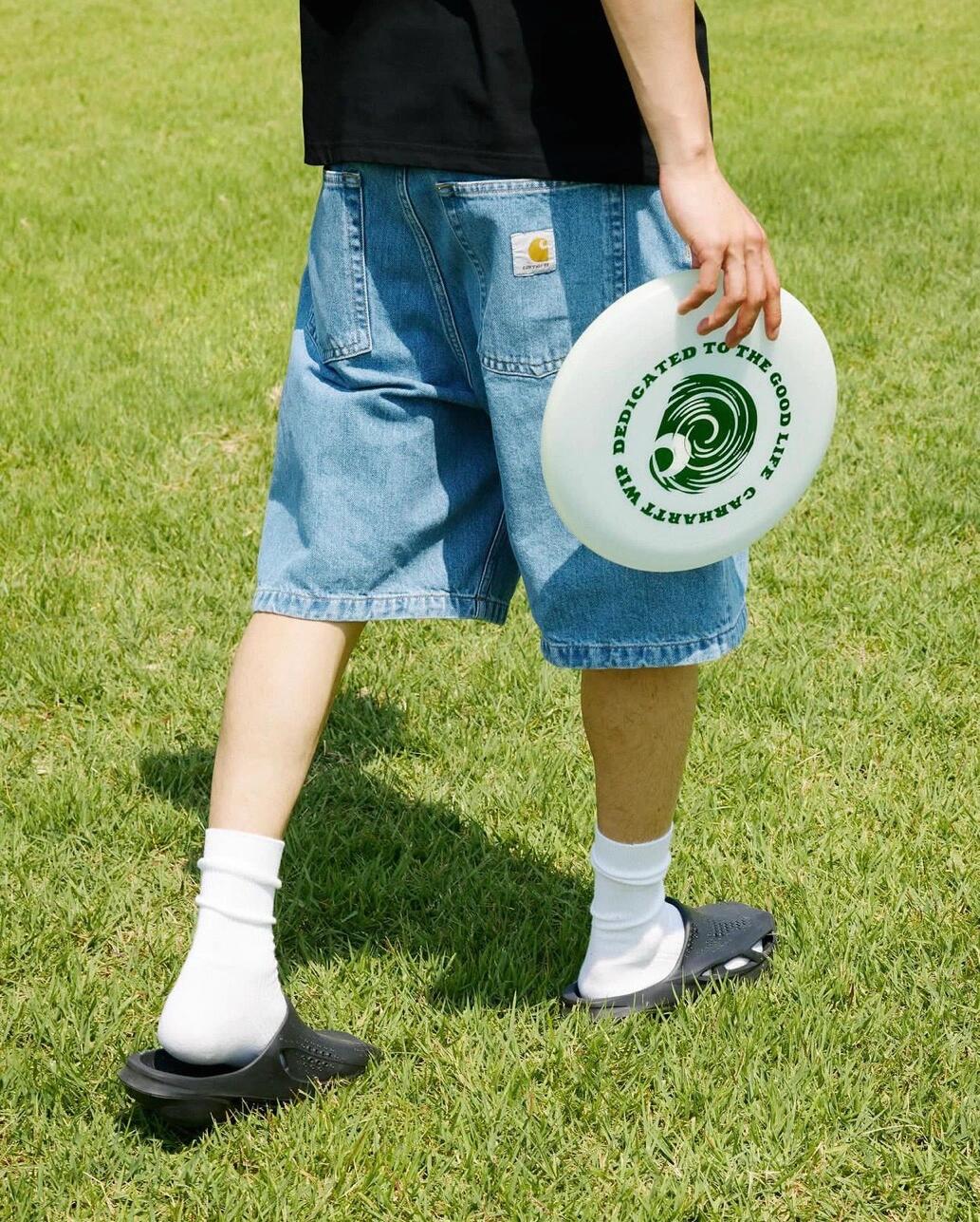 Carhartt WIP 口袋方標直筒牛仔短褲