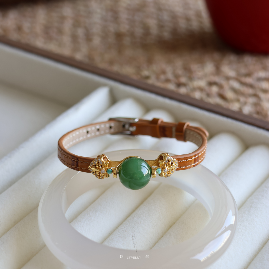 Fortune Charm Leather Bracelet