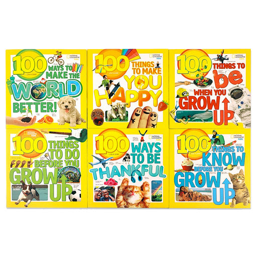 National Geographic Kids 100 Things To 國家地理兒童百科全書 成長前的100件事｜6 books