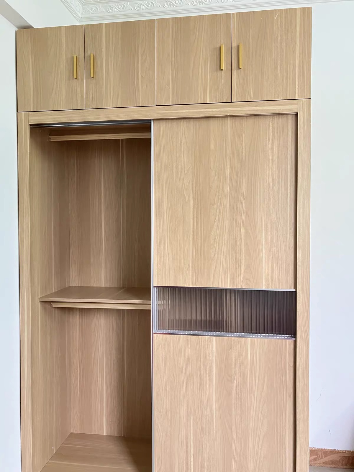 全實木原木衣櫃 睡房家用趟門衣櫃 wardrobe
