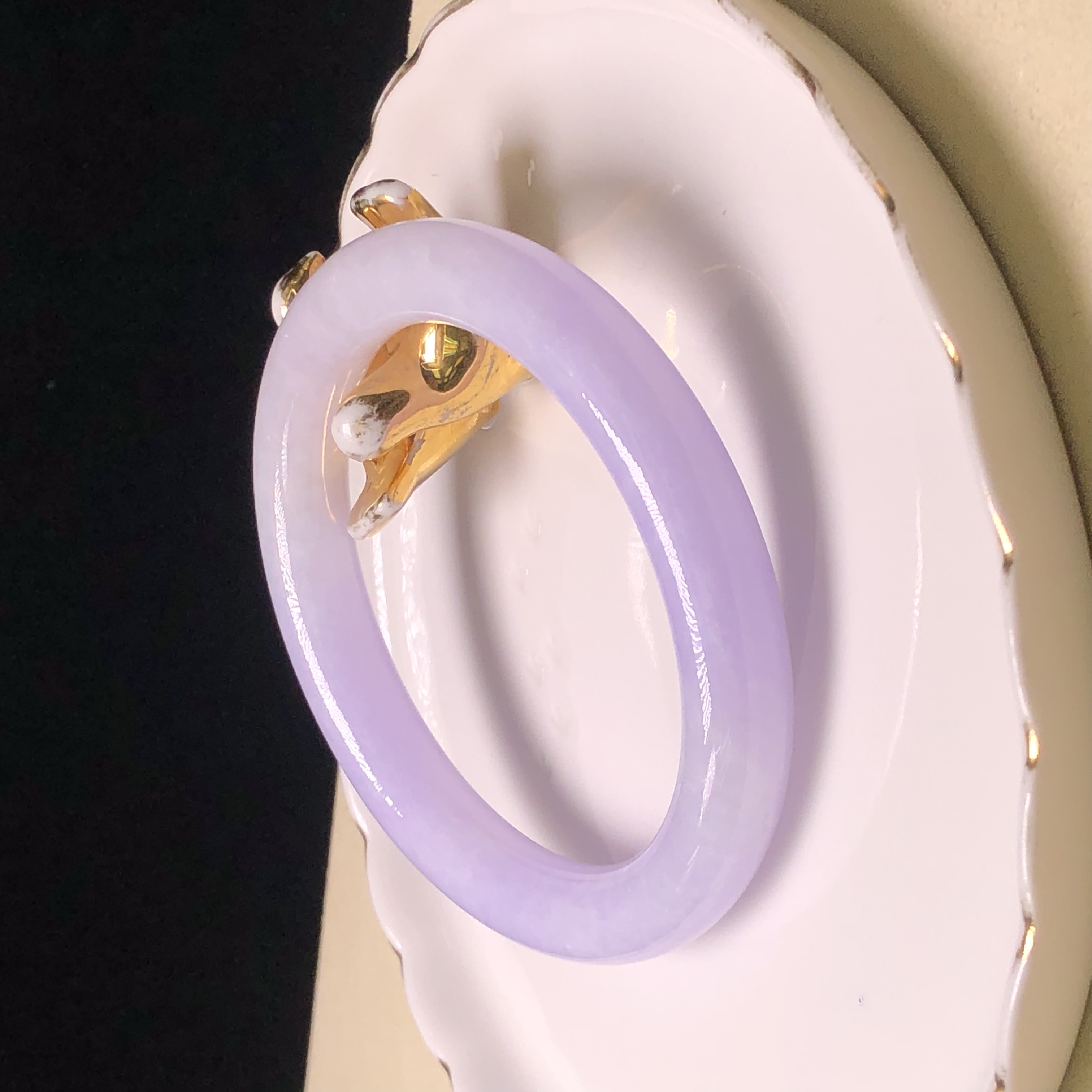 C06733木那藍紫圓鐲57.8mm