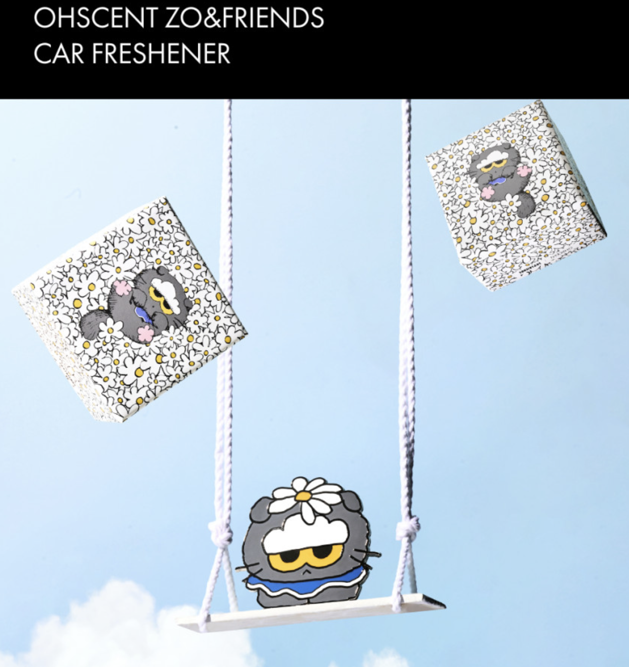 韓國 OHSCENT X  ZOA 造型 金屬車用香氛｜Car Freshener