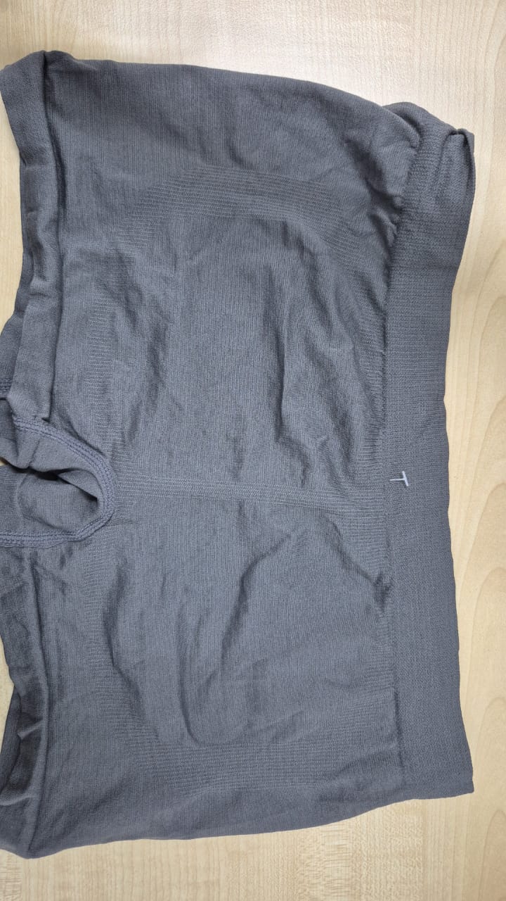 39093 Aym WJ Men's Mid Waist Modal Breathable Comfort Underwear: Grey Blue 