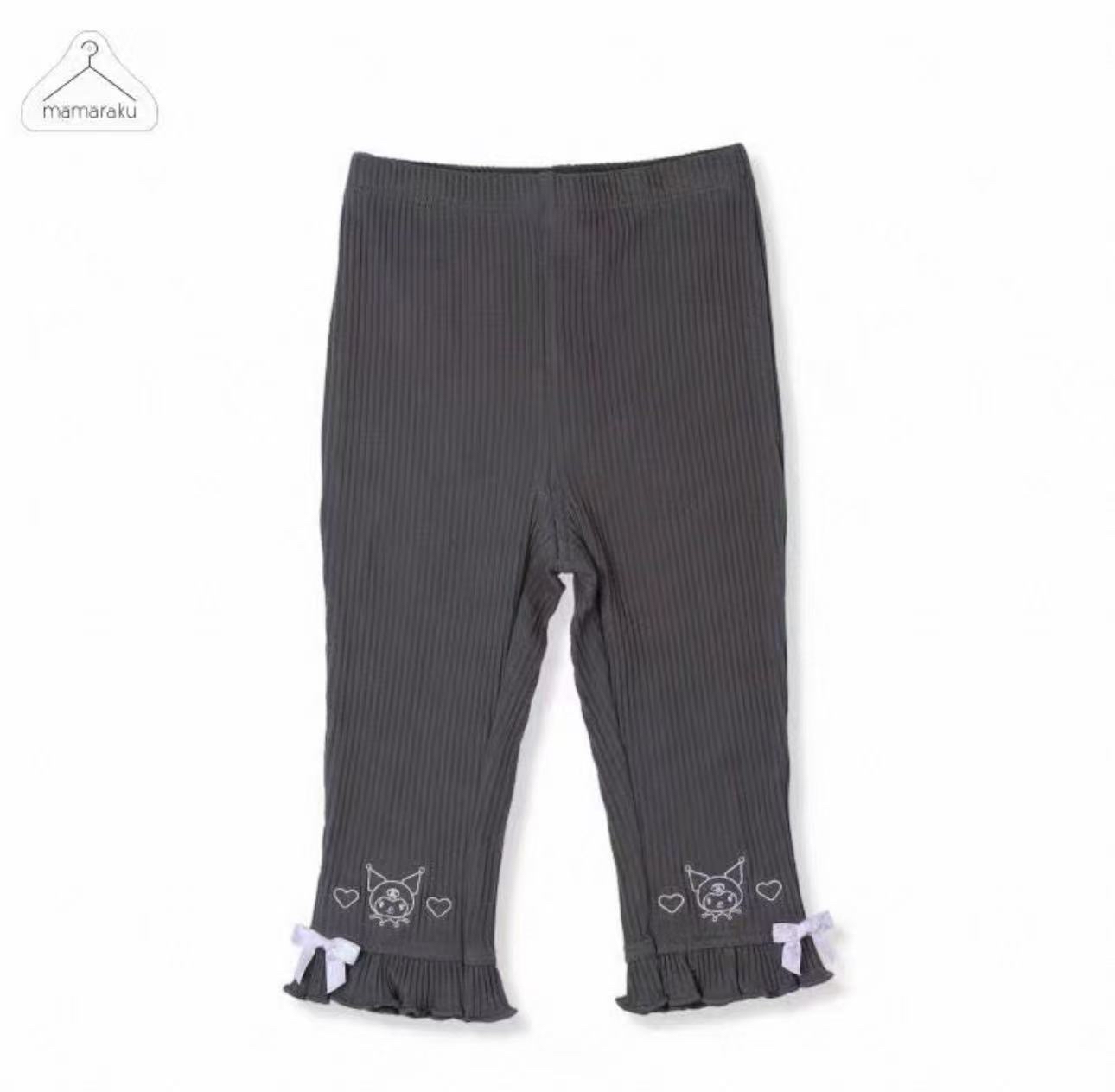 mamaraku x Sanrio刺繡九分褲