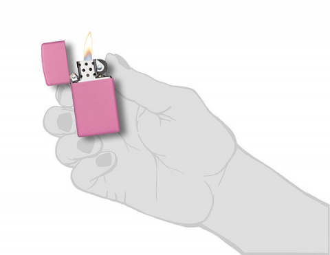 Zippo 窄版粉紅啞漆 1638  防風打火機 | ZIPPO 指定授權經銷商 |美國製造 | 收藏