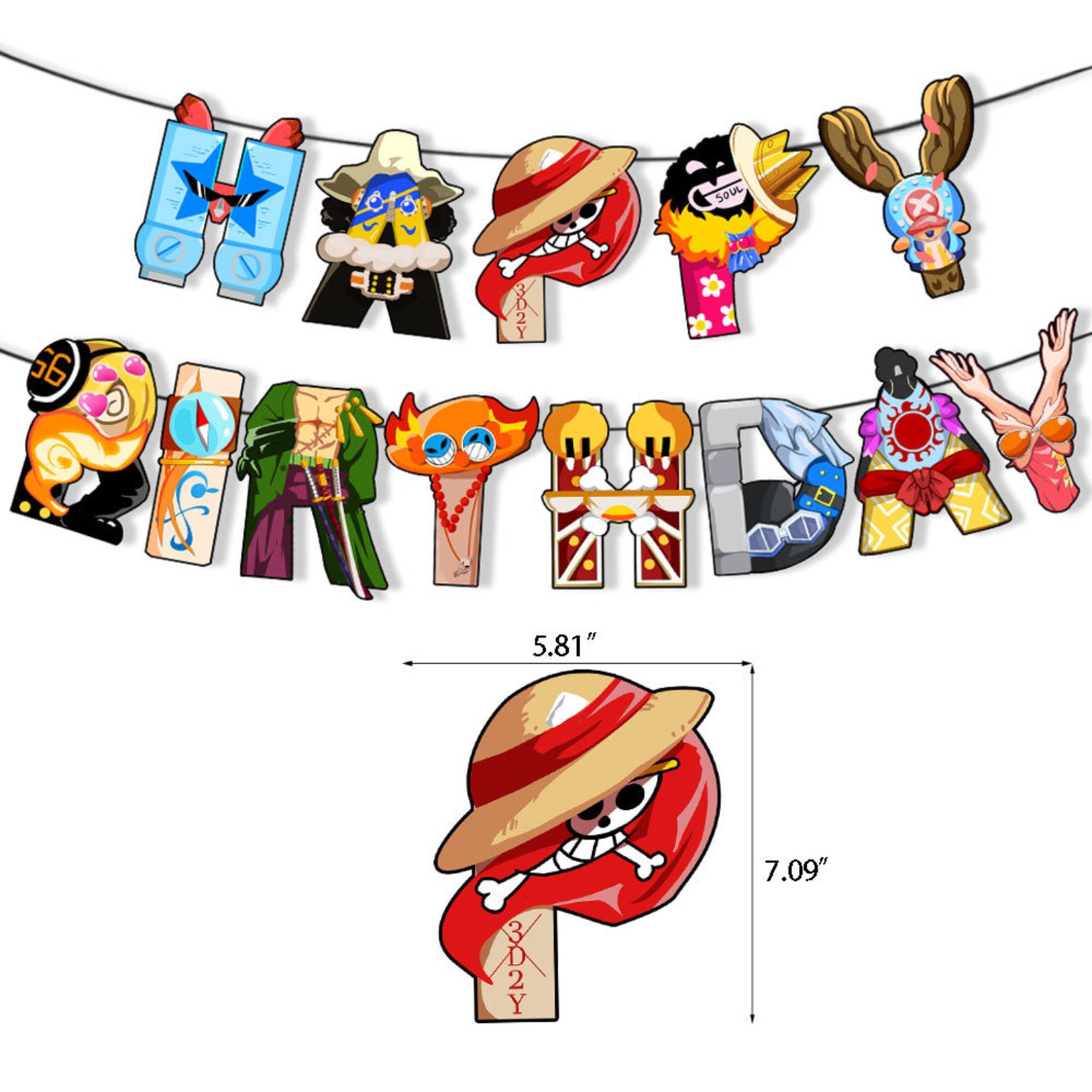 One Piece 海賊王主題生日派對氣球套餐 生日Party Decoration佈置套裝