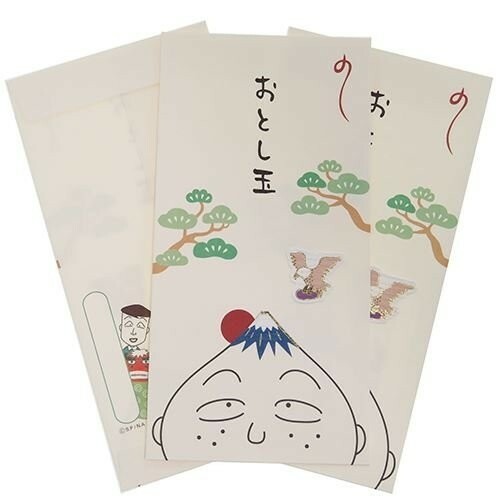 [現貨] [日本製] 小丸子 長型利是封 3枚入 {TF687348}