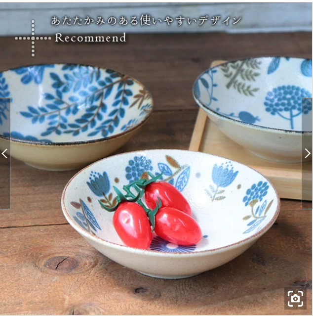 日本製美濃燒Mini Labo植物餐具 (3件套)