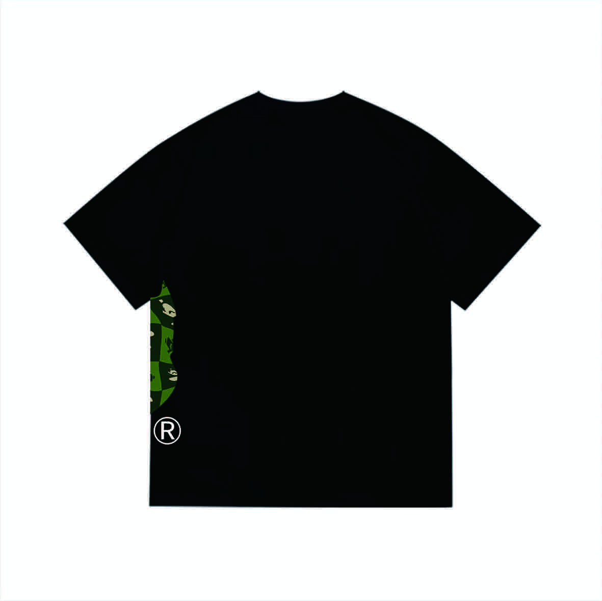 Bape Distortion Side Big Ape Head Tee