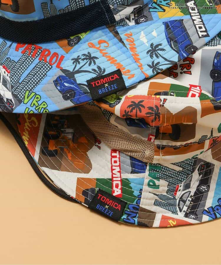 🇯🇵預訂 日本直送🇯🇵Breeze x Tomica系列兩色車車滿印水陸兩用戶外遮陽帽