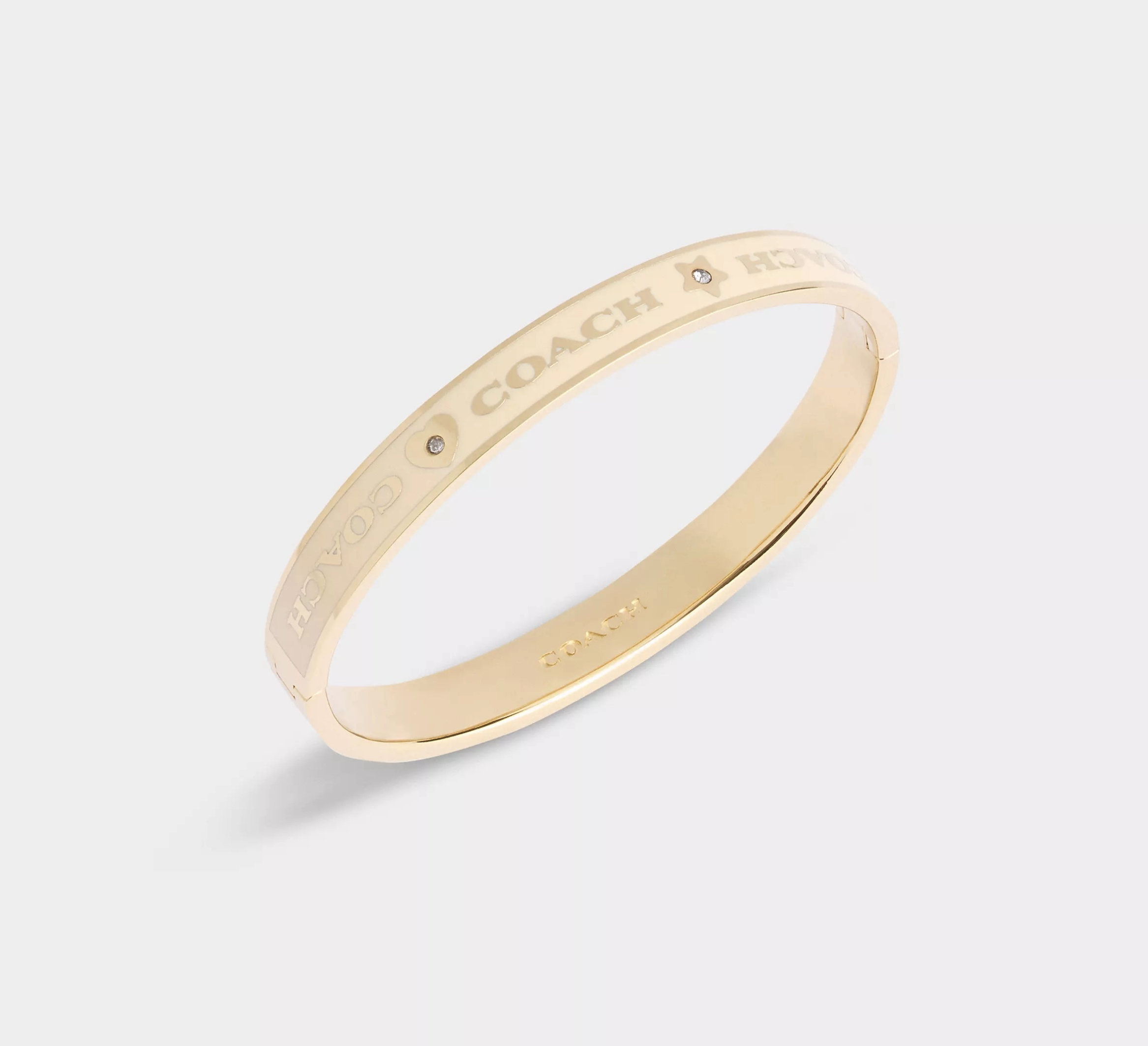 Coach Heart And Star Enamel Bangle 