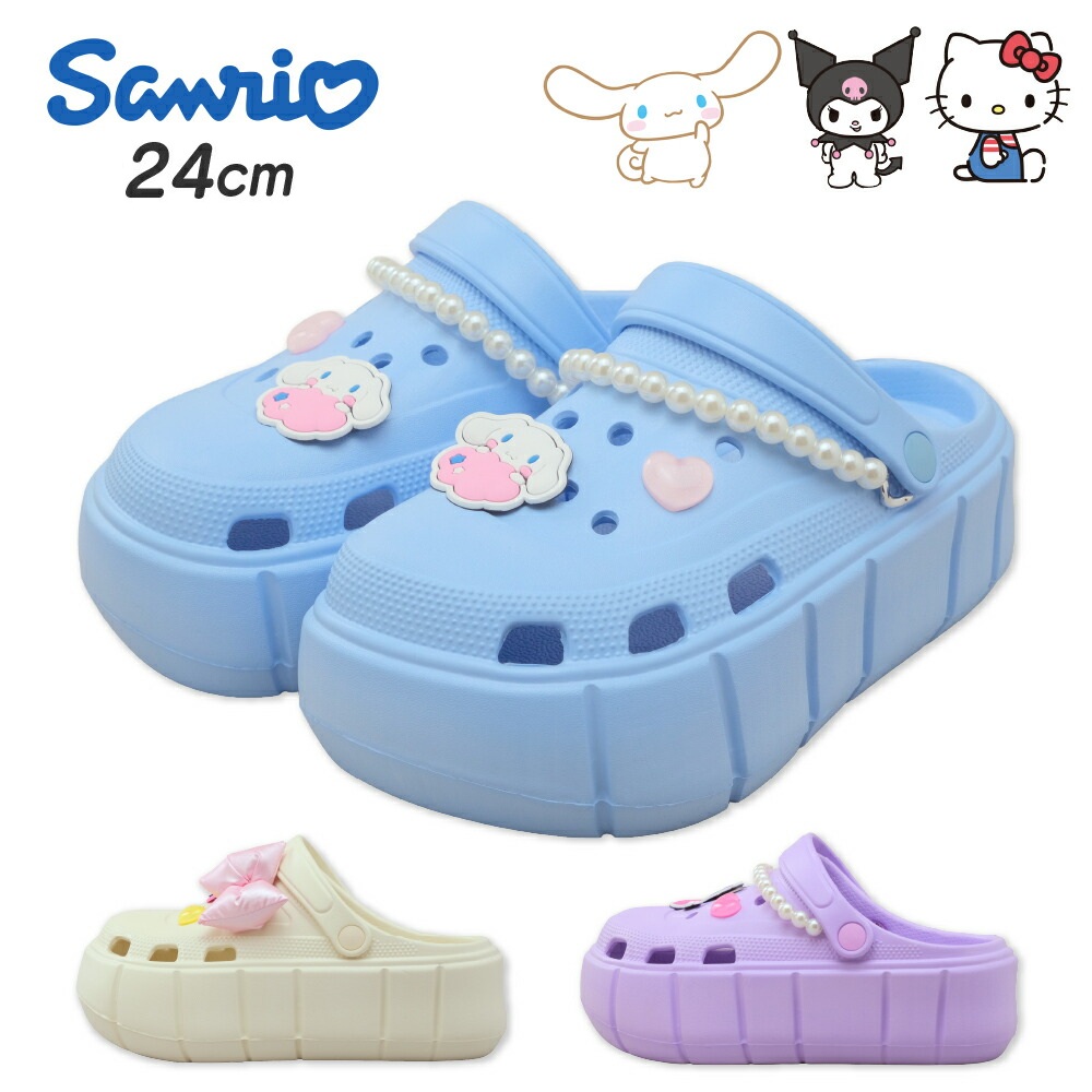 🆕【⭐訂購⭐】  🇯🇵日本直送 🌀#Sanrio 厚底涼鞋(附贈徽章) [3款選] 🌀 [ELEA-0024][260602]