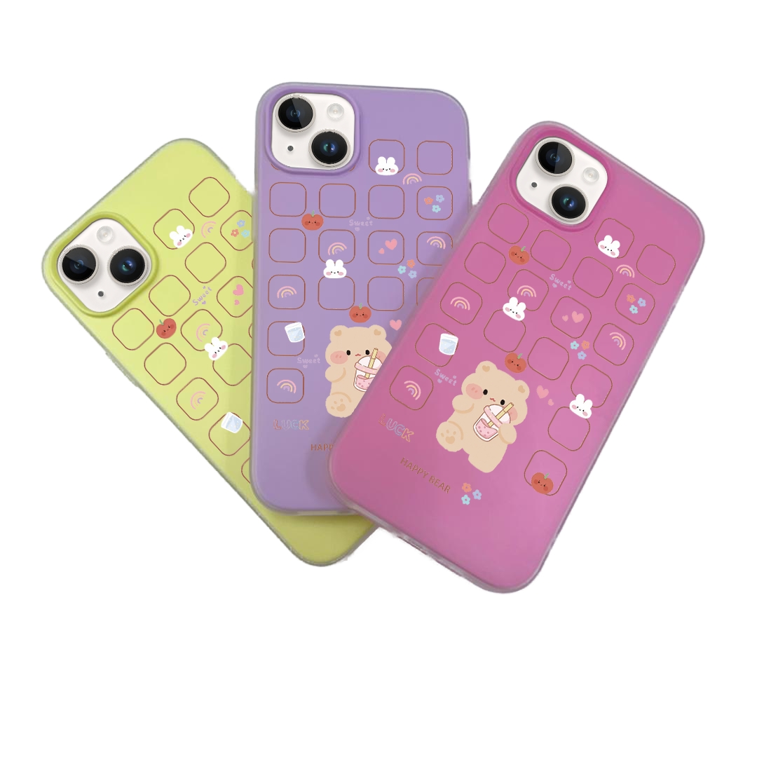 JELLY CASE PHONE FOR IPHONE - DESIGN BEAR F