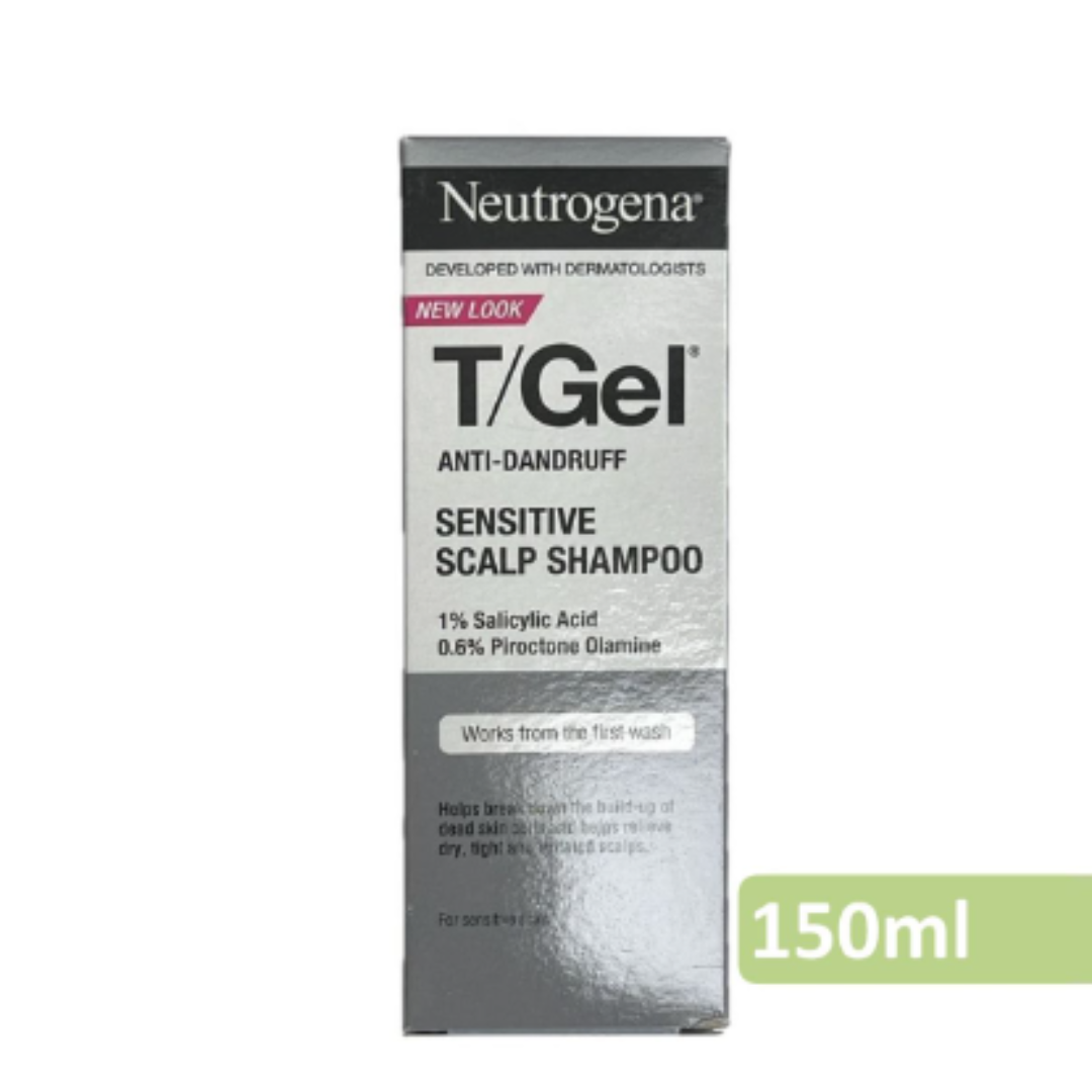 Neutrogena - T-GEL 去頭皮屑洗髮水 (敏感頭皮) 150ml (新舊包裝隨機發貨) [平行進口]