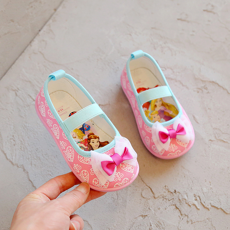 新款 Disney 公主小童帆布鞋 -1件 現貨