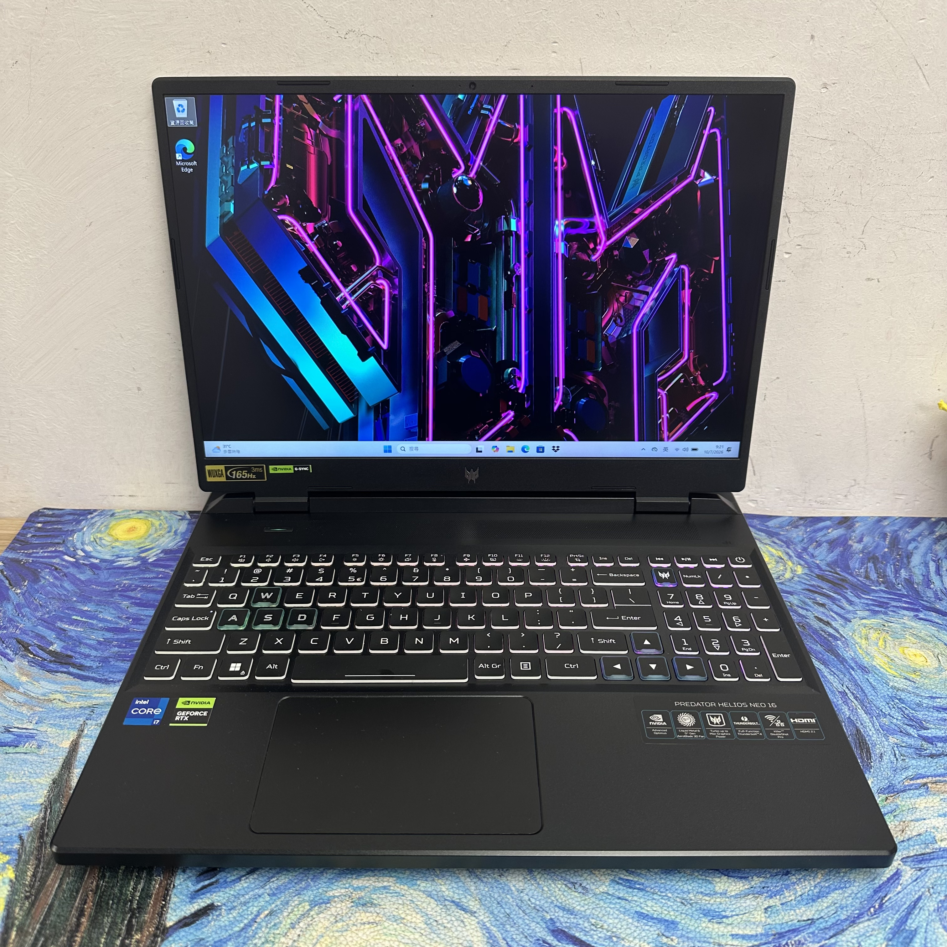 #6021 Acer  Predator Helios Neo /32GB Ram/1TB SSD /RTX 4060獨立顯示卡/165Hz/ 1200P/Gaming Laptop / PC / Notebook / 文書 / Office / Netflix/ YouTube