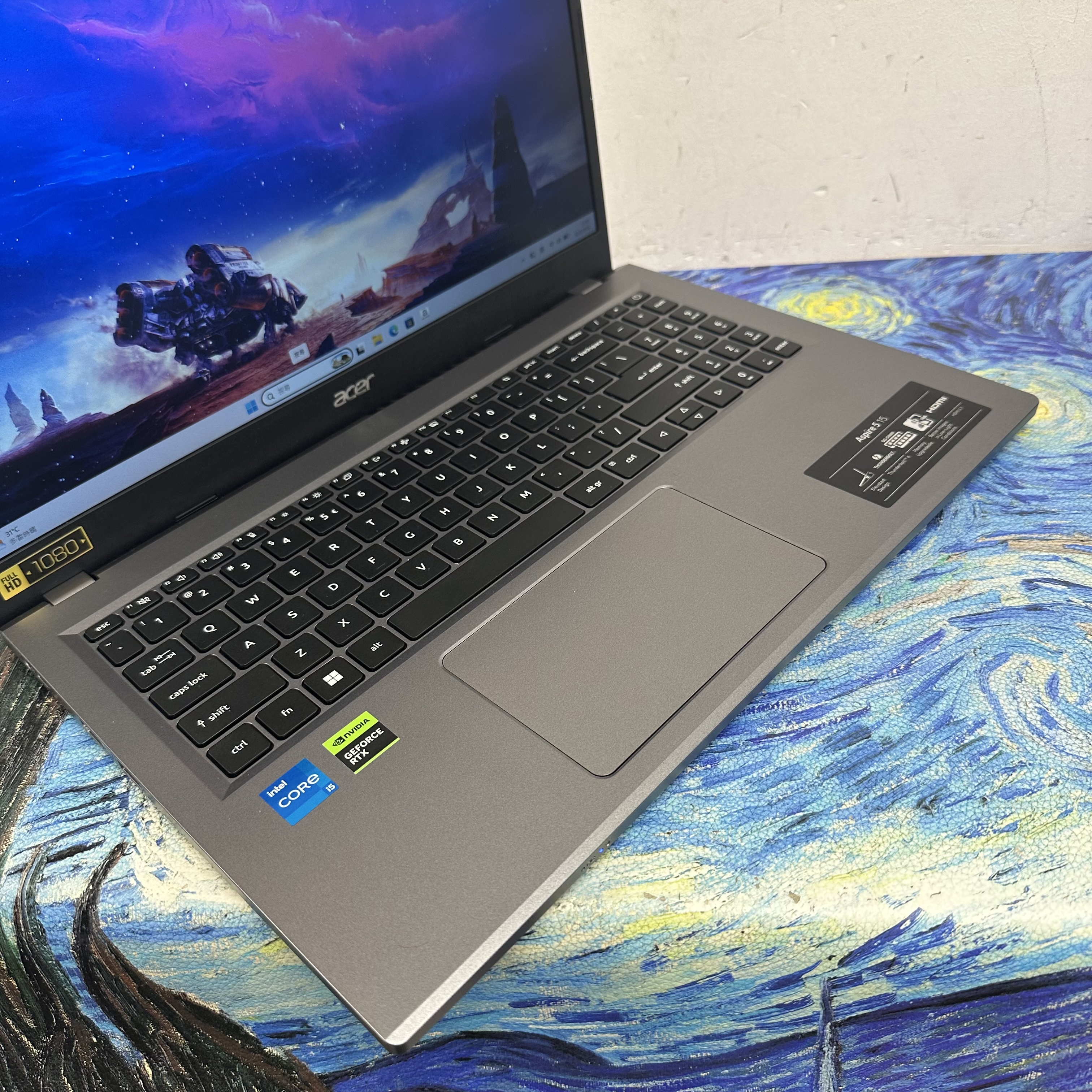 #6127 Acer Aspire 5 15 /i5-1355U/32GB Ram/512GB SSD/全屏高清mon/ Laptop /RTX2050獨立顯示卡/Notebook / Gaming / Movie / Netflix/ 文書機 / Office /文書 / Win11 / PC