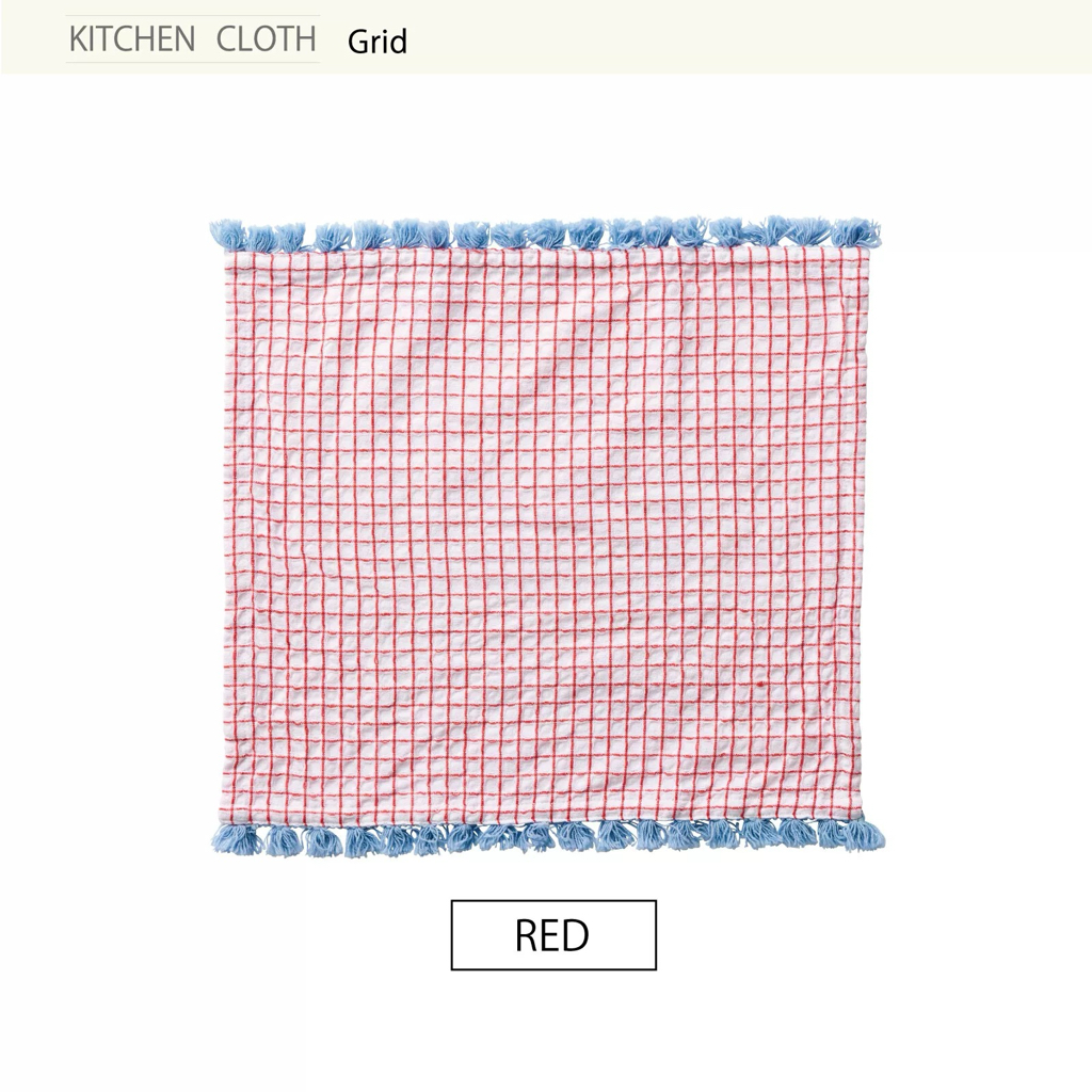 日本進口純棉格紋花朵與昆蟲竹纖維抹布