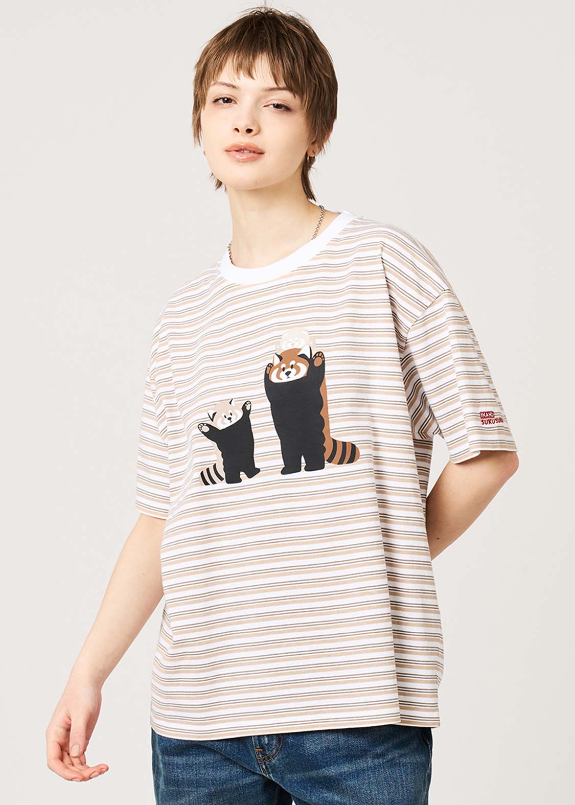 📦訂購 日本限定 graniph IKAKU Red Panda 小熊貓 T-SHIRT T恤