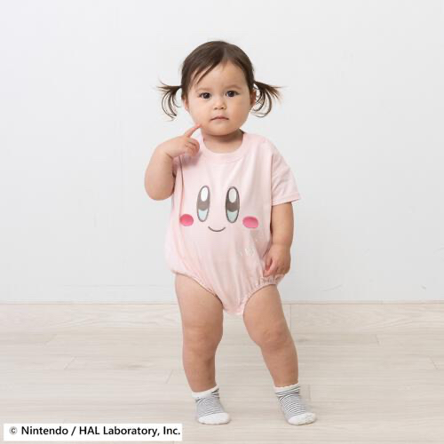 🇯🇵預訂 日本直送🇯🇵星之卡比面部刺繡短袖包屁衣