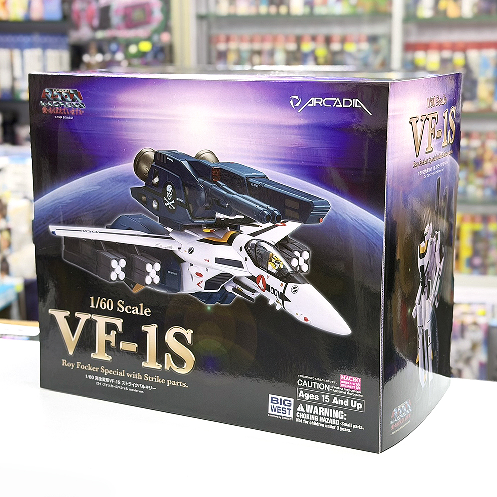 (行版) Arcadia 劇場版 超時空要塞 Macross 可曾記起愛 1/60 完全變形 韋基利 VF-1S 福卡機 Perfect Trans VF-1S Strike Valkyrie Roy Focker Special with Strike Parts (再版) (FX82166)