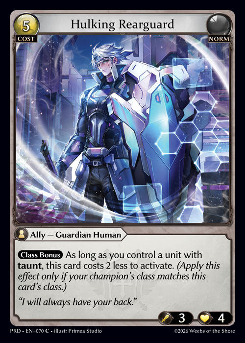 FOIL - Hulking Rearguard / PRD-070 (C)