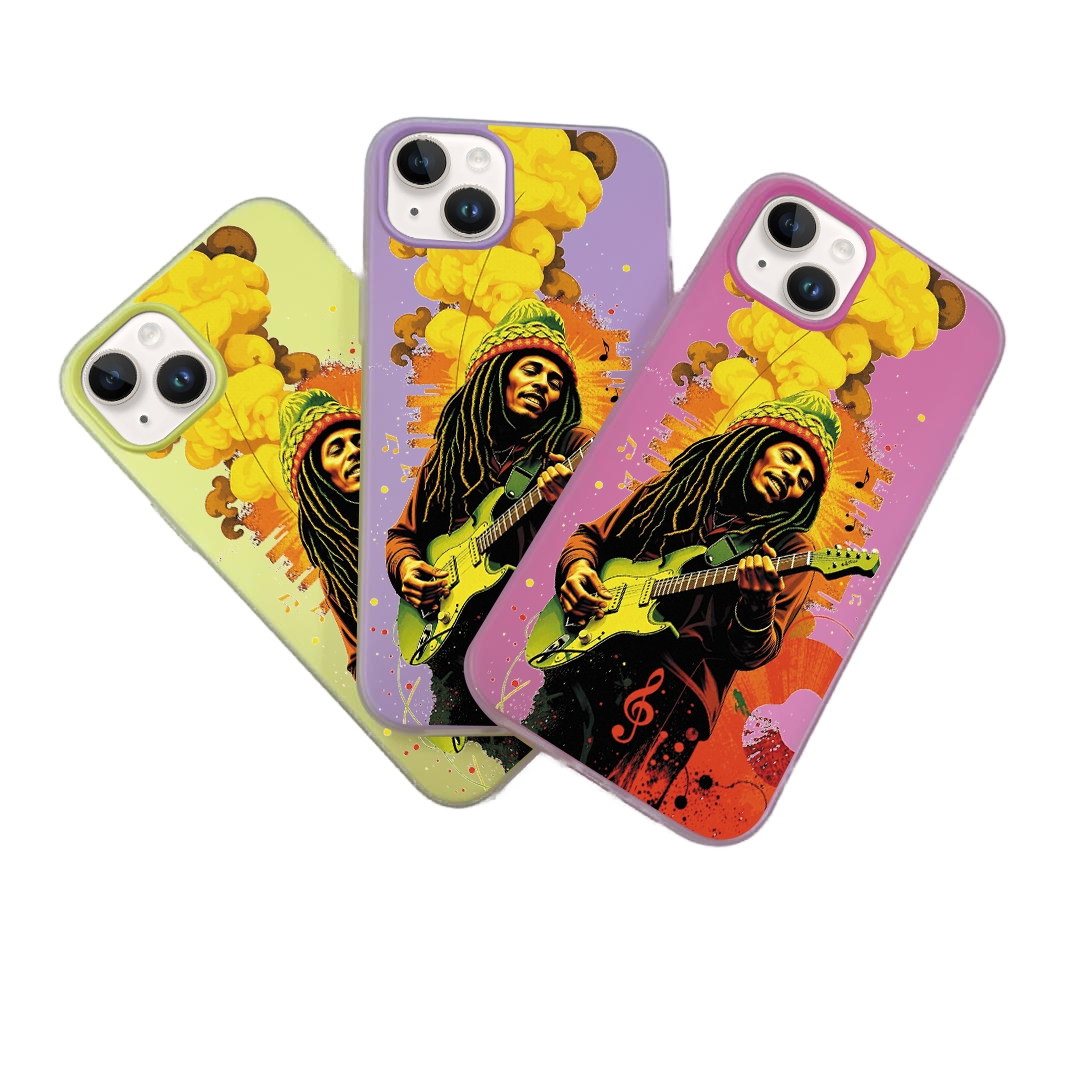 JELLY CASE PHONE FOR IPHONE - DESIGN BOBMARLEY