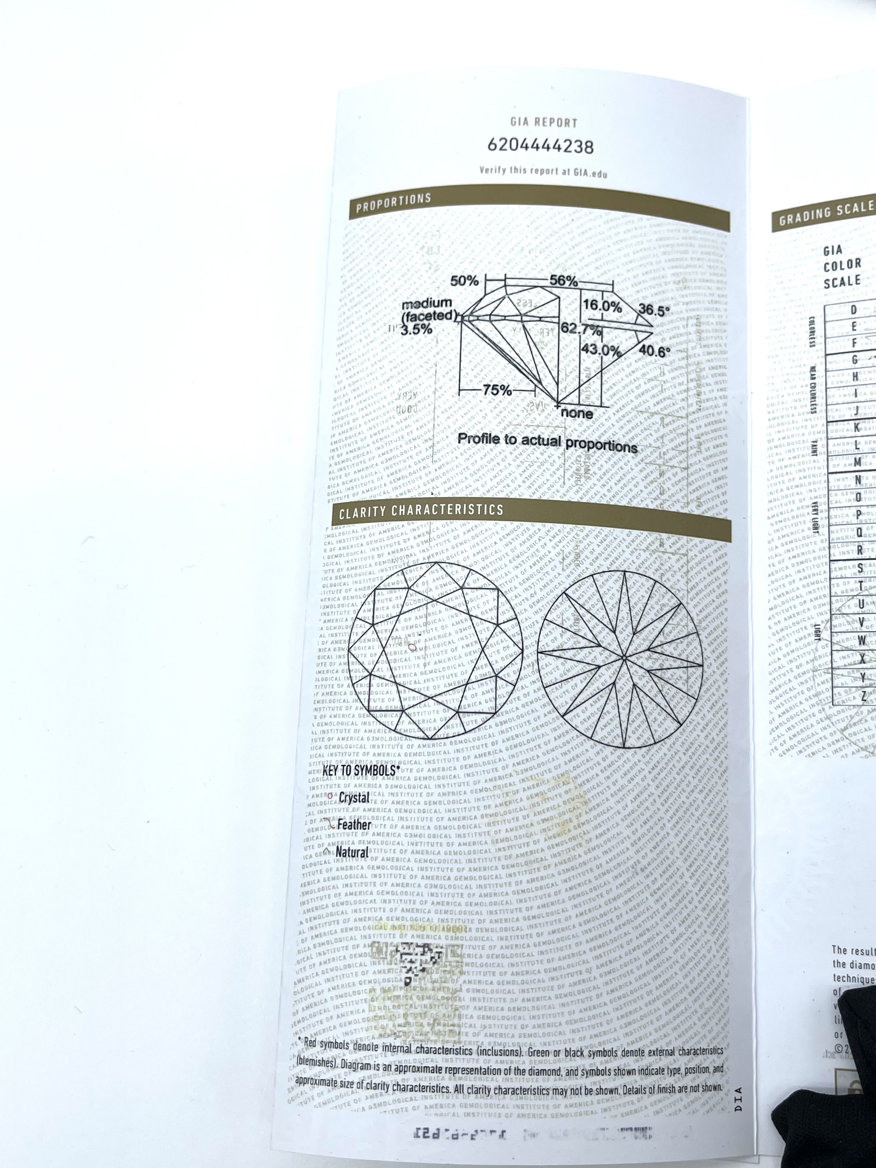 Pre-owned GIA Diamond 1.01ct / Product Code: 26032806