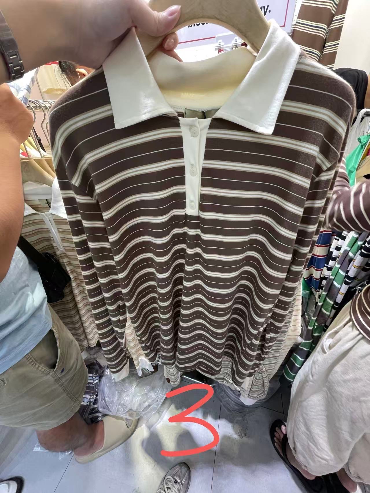 TP533复古条纹宽松卫衣