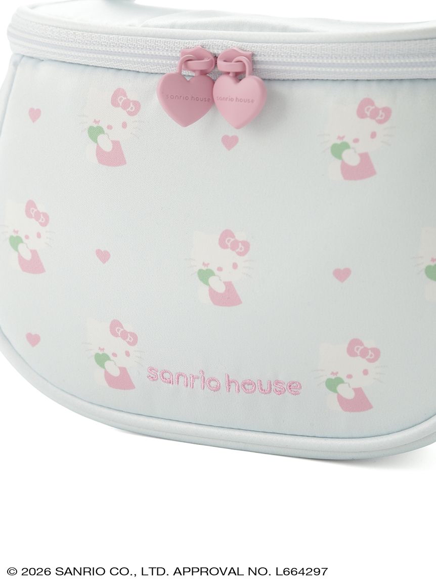 🎀【預訂】 Sanrio Kitty印花化妝包 Pink