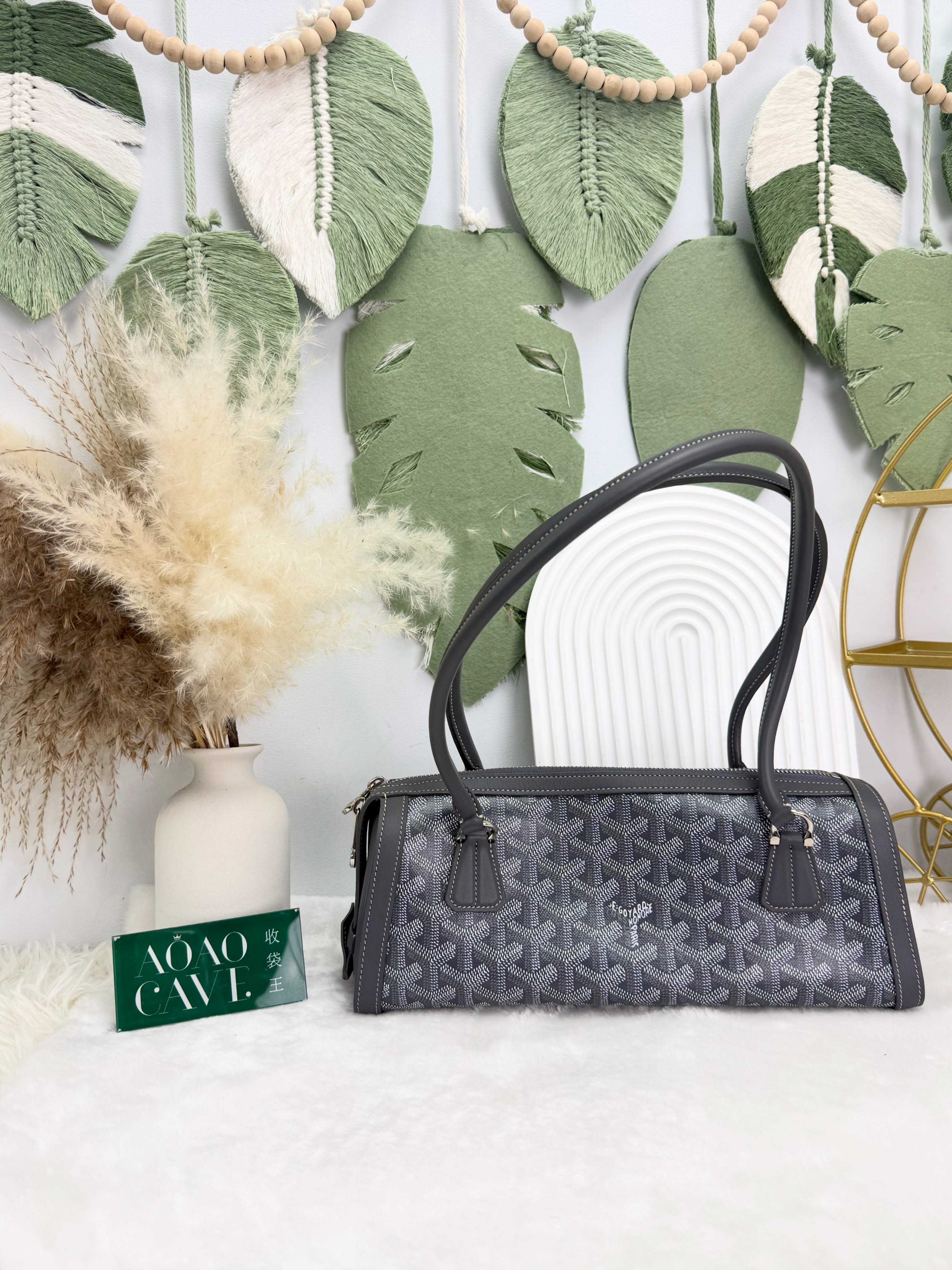 Goyard👜 閑置品🛍️Bonbonnière Bag 灰色 有塵袋 紙袋2026年新款🩶