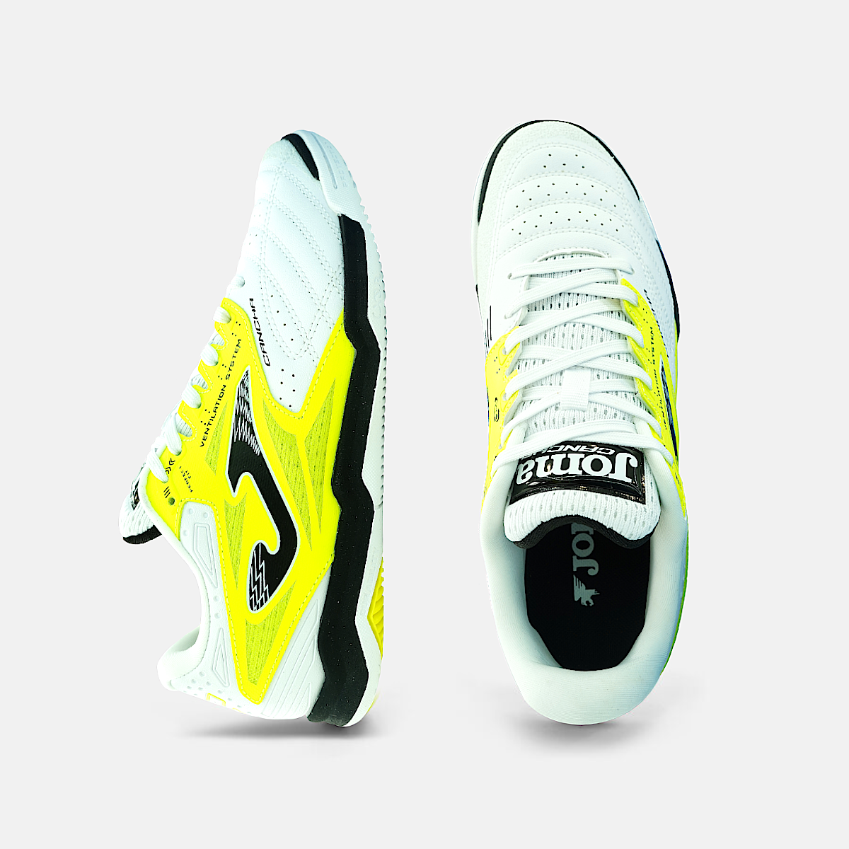 Futsal Shoes Cancha 25 Indoor White Yellow