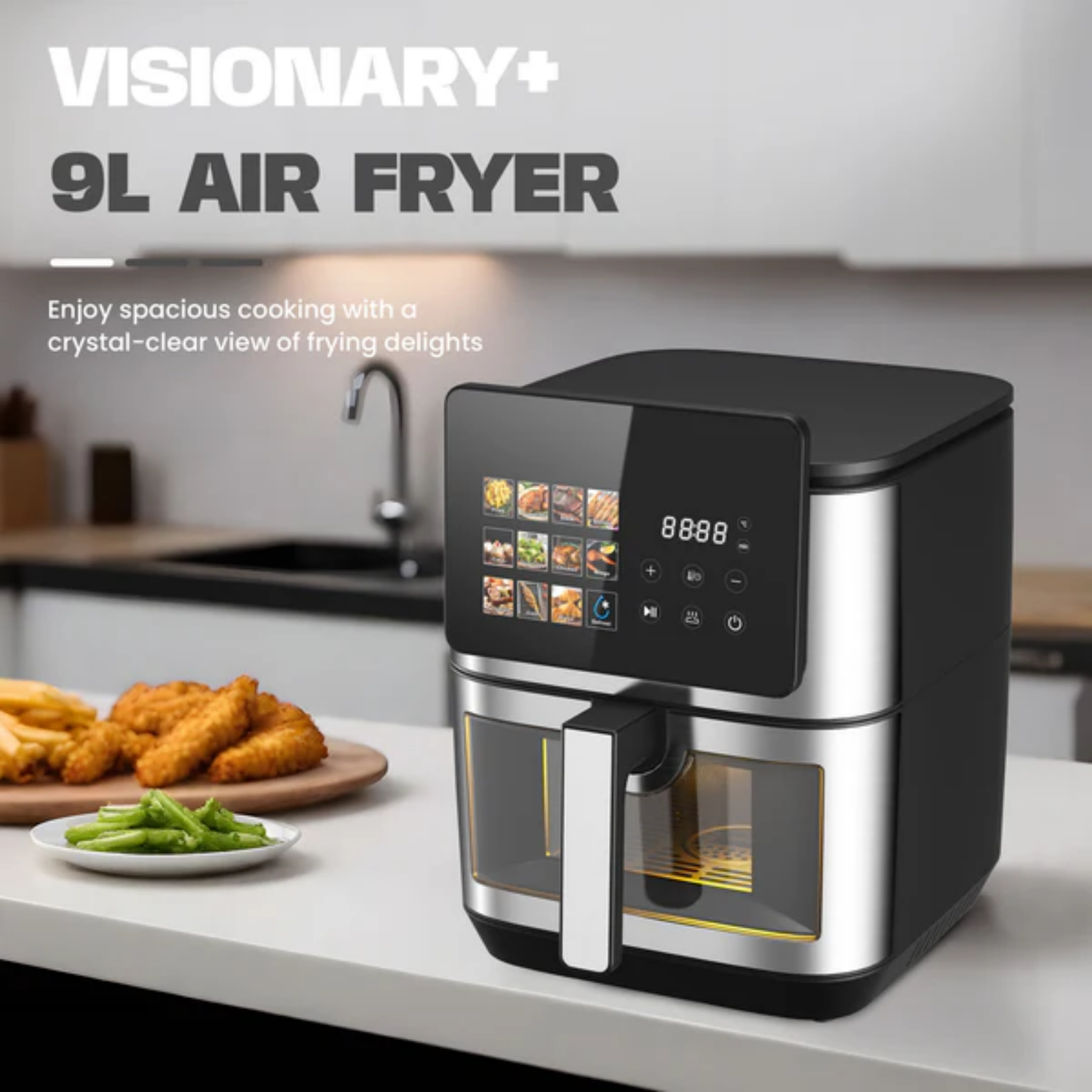 Russell Taylors 8L Visible Window Air Fryer (Z9)