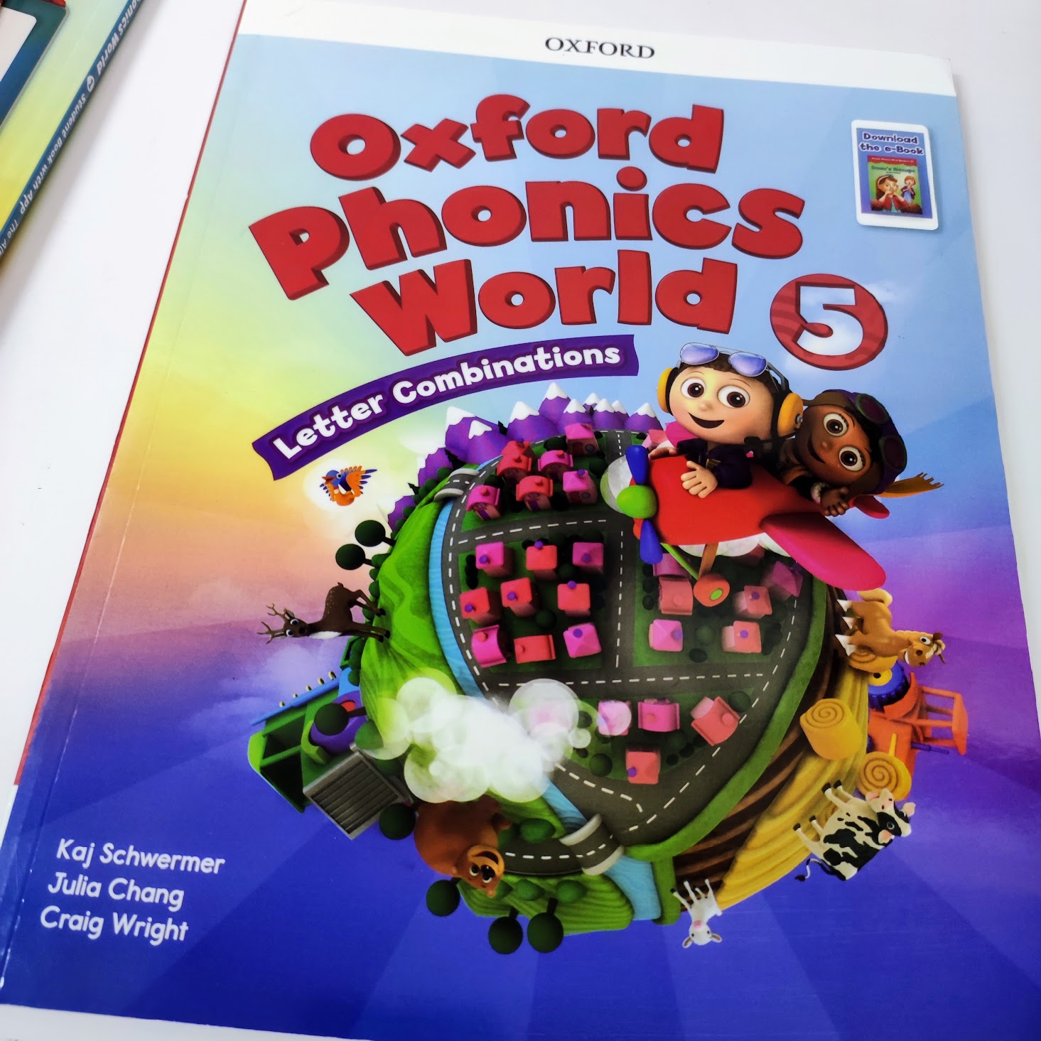 點讀Oxford Phonics World (Level 1-5) 牛津練習本一套10本 自然拼讀phonics字母發音教材  C26