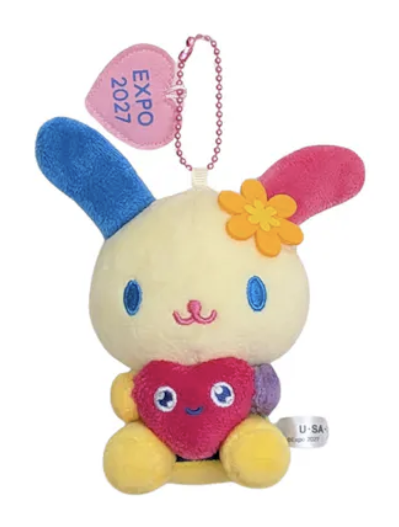 Sanrio USAHANA 日本花博EXPO2027トゥンクトゥンク官方吉祥物 毛公仔球鏈掛件吊飾 