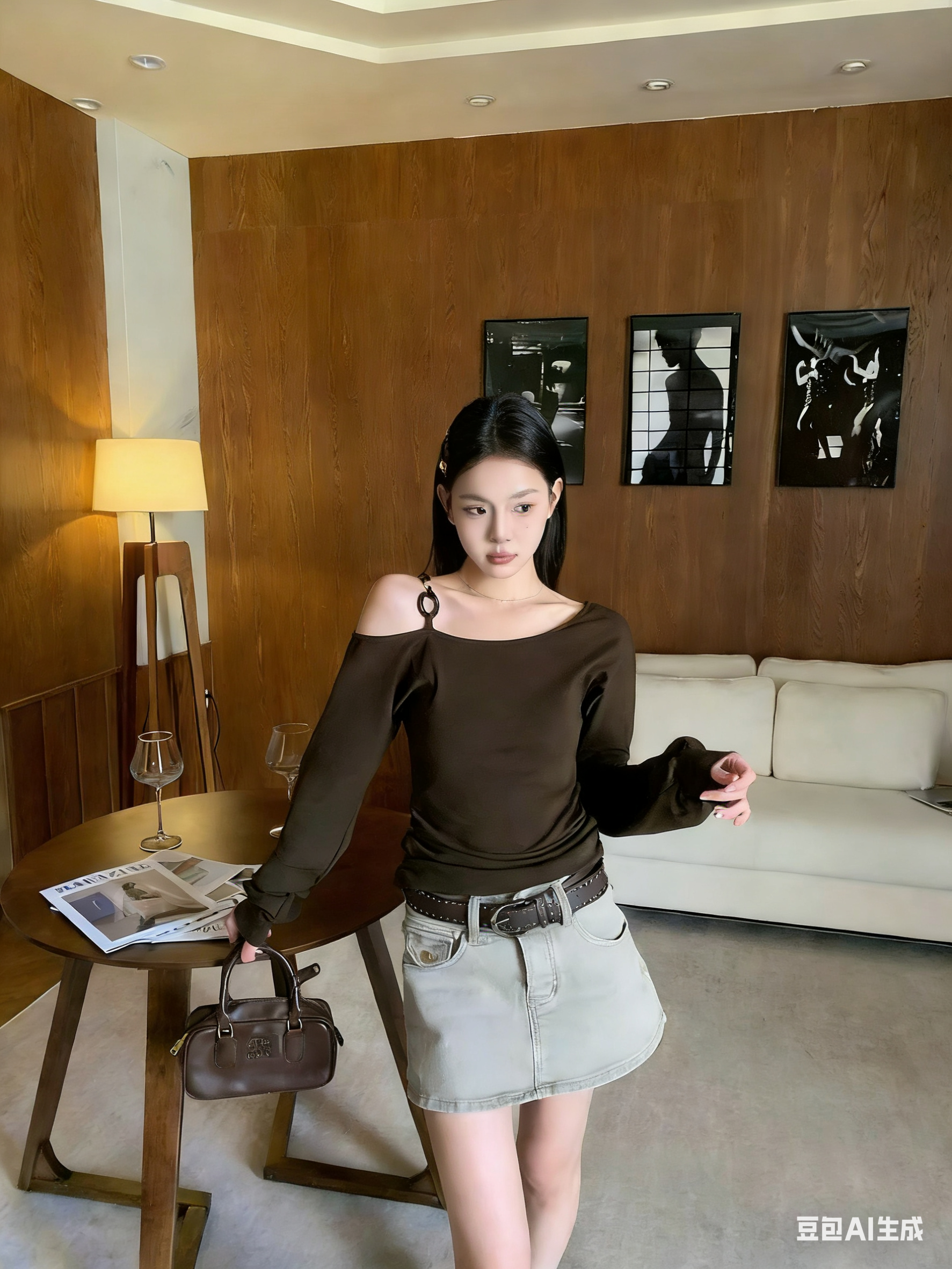 1781 Vintage Washed Short Skirt 复古水洗牛仔短裙