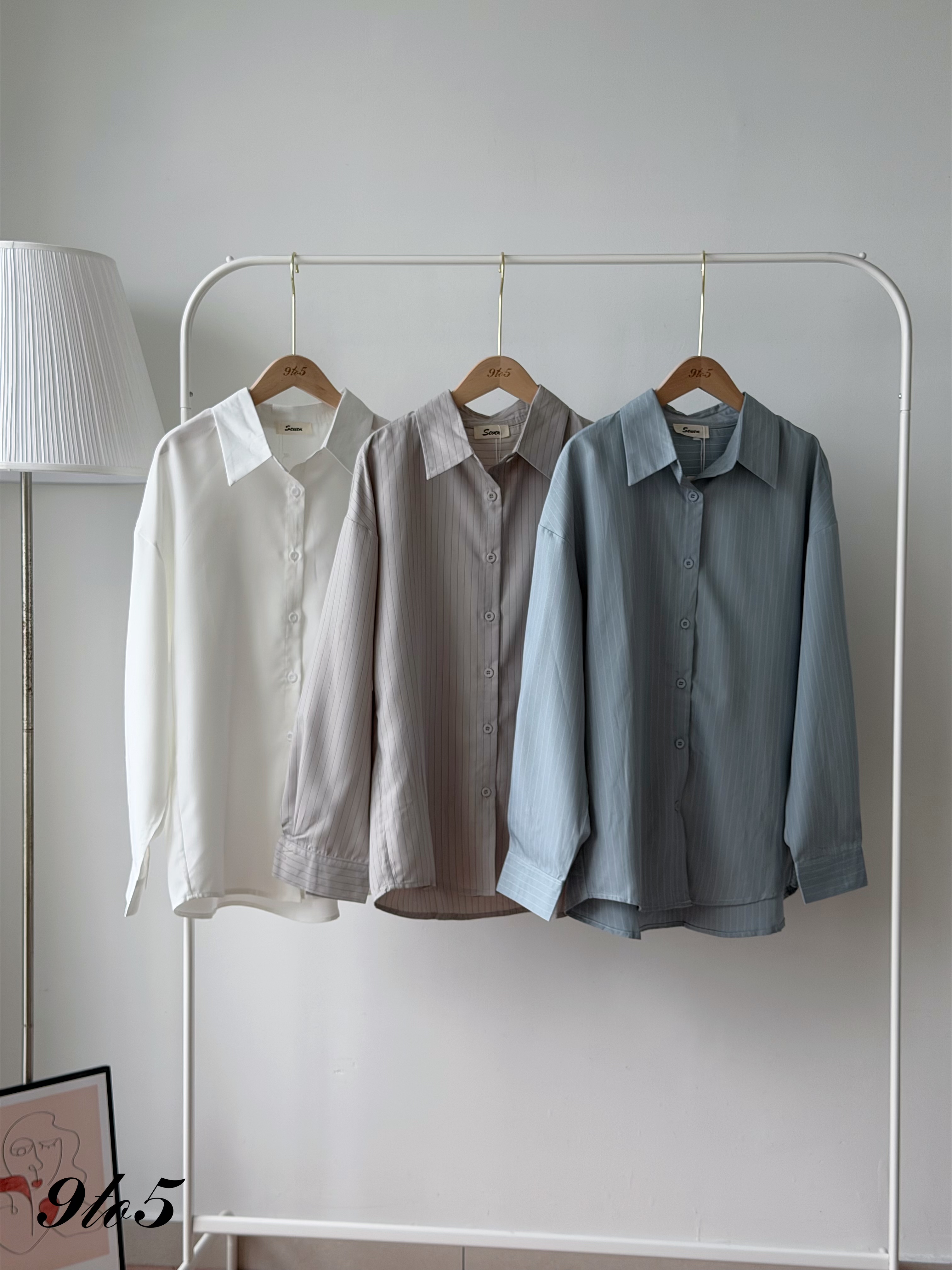 T4537 Long Sleeve Oversized Shirt - 3 Colors 