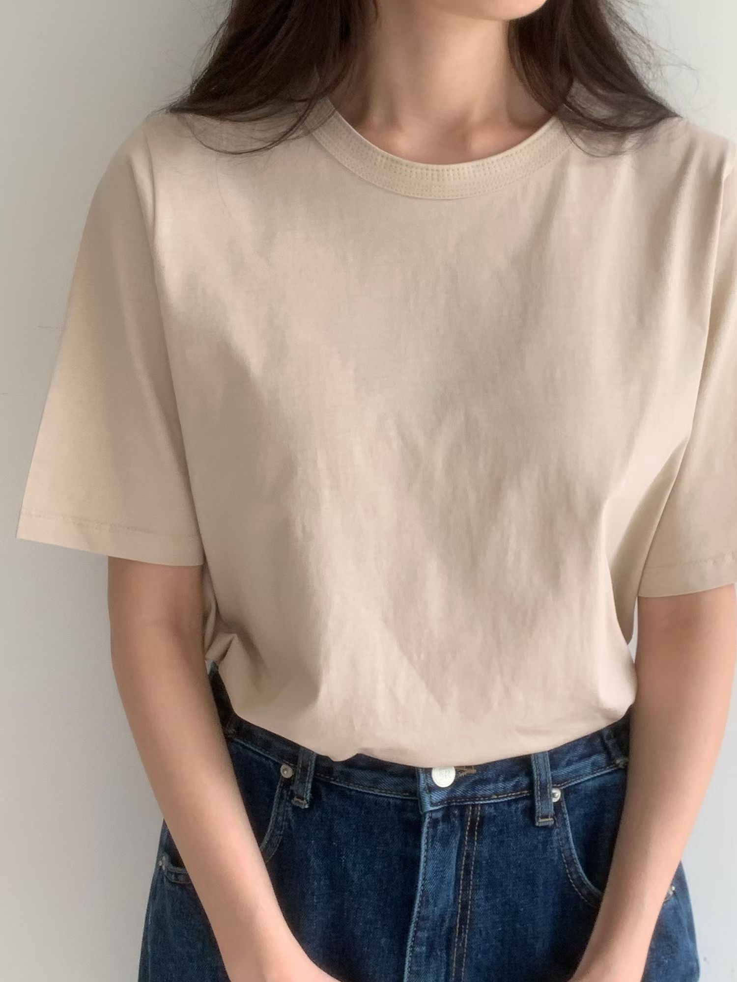 秋色簡約棉TEE 