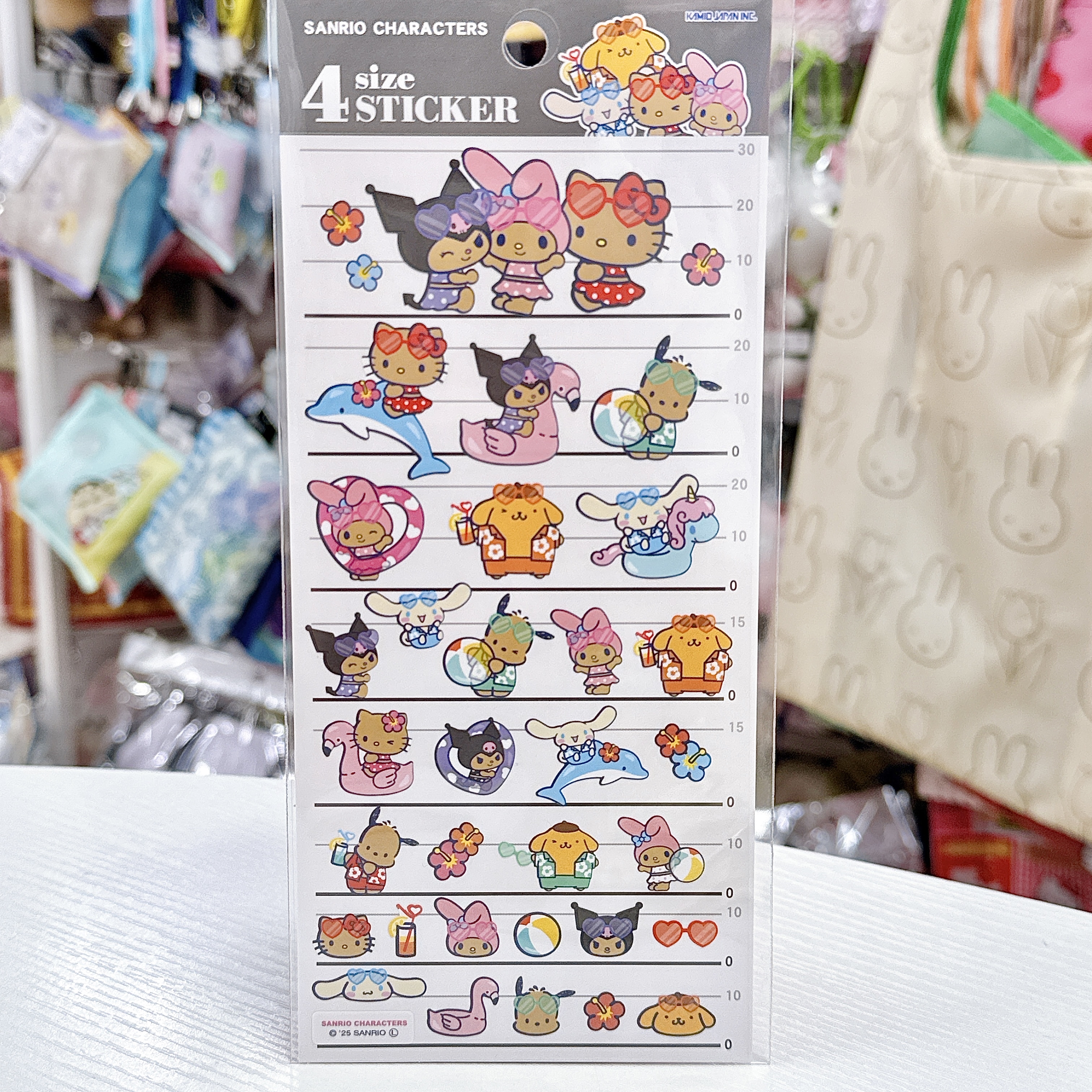 日本製造Sanrio黑皮-夏日系列貼紙