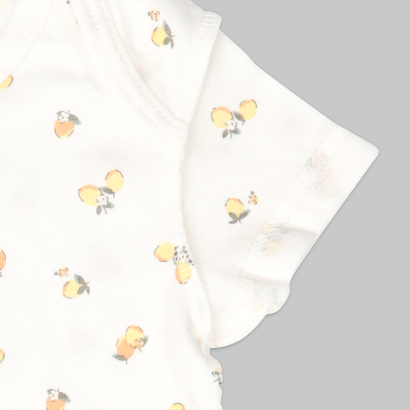 🇯🇵預訂 日本直送🇯🇵檸檬印花純棉短袖包屁衣兩件套