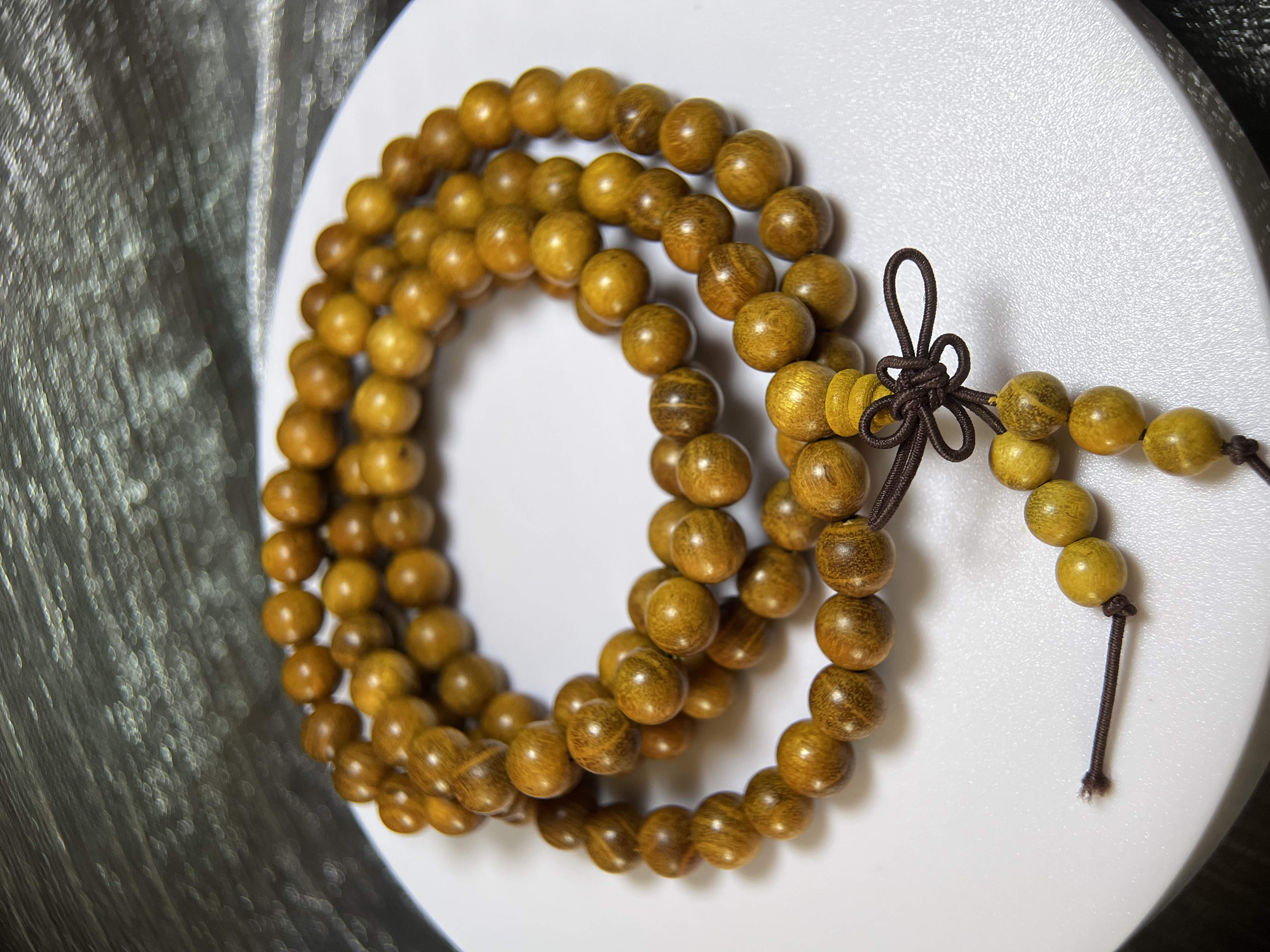 29B159｜黃金壇木 108粒珠