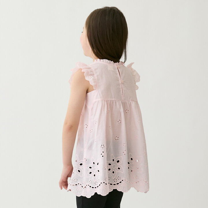 🇯🇵預訂 日本直送🇯🇵Petit Main 三色蕾絲荷葉邊短袖上衣